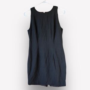 🥑Ann Taylor Linen Little Black Dress 6P | Classic LBD Minimalist Preppy